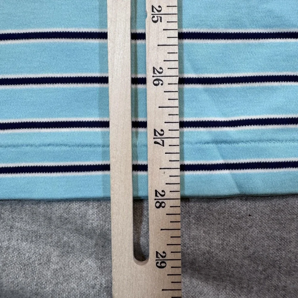 Polo Ralph Lauren Polo Shirt Mens XL Striped Classic Fit Short‎ Sleeve Teal